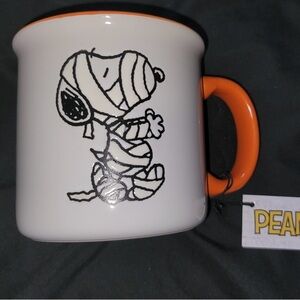 New Peanuts Halloween Snoop Woodstock Trick or Treat Mummy Coffee Cup Mug